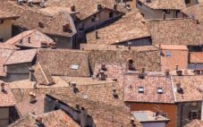 roof tops of many homes after a new roofing contractor replaced