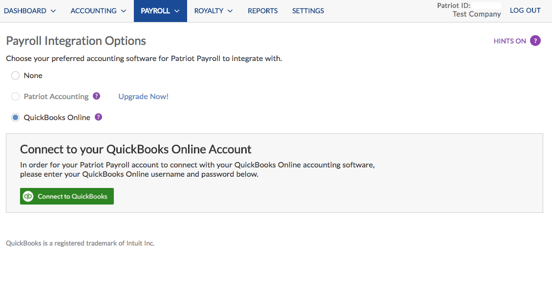 Patriot-to-Quickbooks-integration Patriot Payroll Software Now Integrates With Quickbooks Online