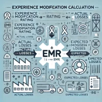 graphic depicting a mod rating for workers compensation