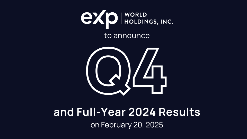 q4-and-full-year-2024-results eXp World Holdings to Announce Fourth Quarter and Full-Year 2024 Results on Feb. 20, 2025