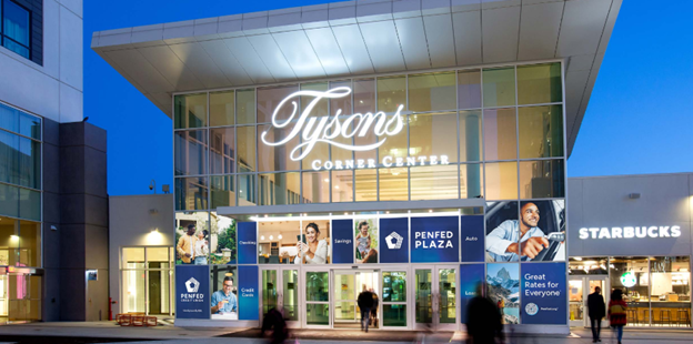 penfed1 Macerich and PenFed Credit Union Secure Exclusive Sponsorship Agreement for Tysons Corner Center Plaza