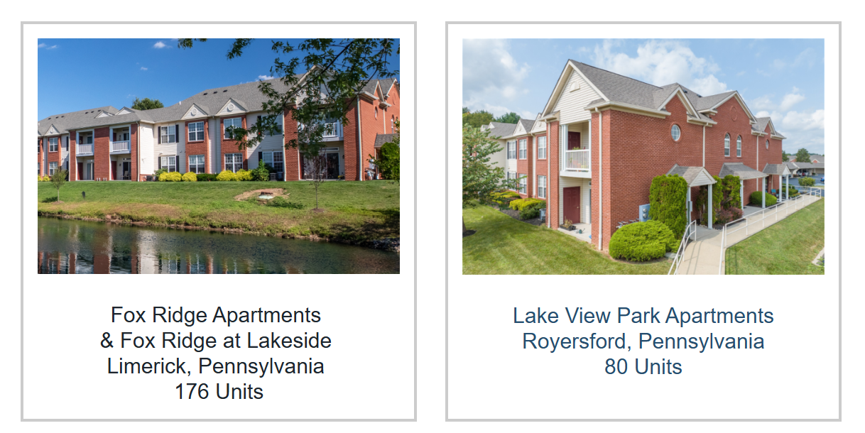 image2 GREA Mid-Atlantic Sells Trophy Assets Totaling 256 Apartment Units in Highly Sought After Montgomery County,  PA