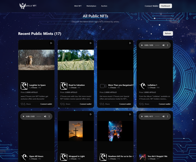 apollo-nft-1 BLAQclouds Announces Launch of ApolloNFT.io Marketplace Built on Apollo Mainnet