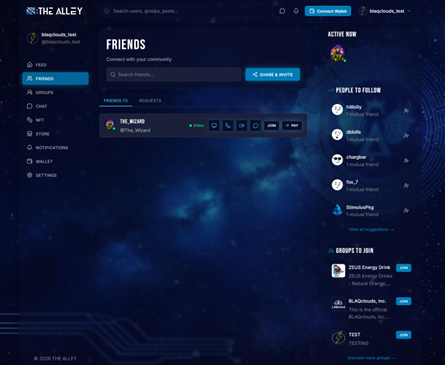 the-alley-socialfi BLAQclouds, Inc. Announces the Expanded Launch of ApolloNFT Marketplace and Upcoming V2 Release of theAlley SocialFi Platform