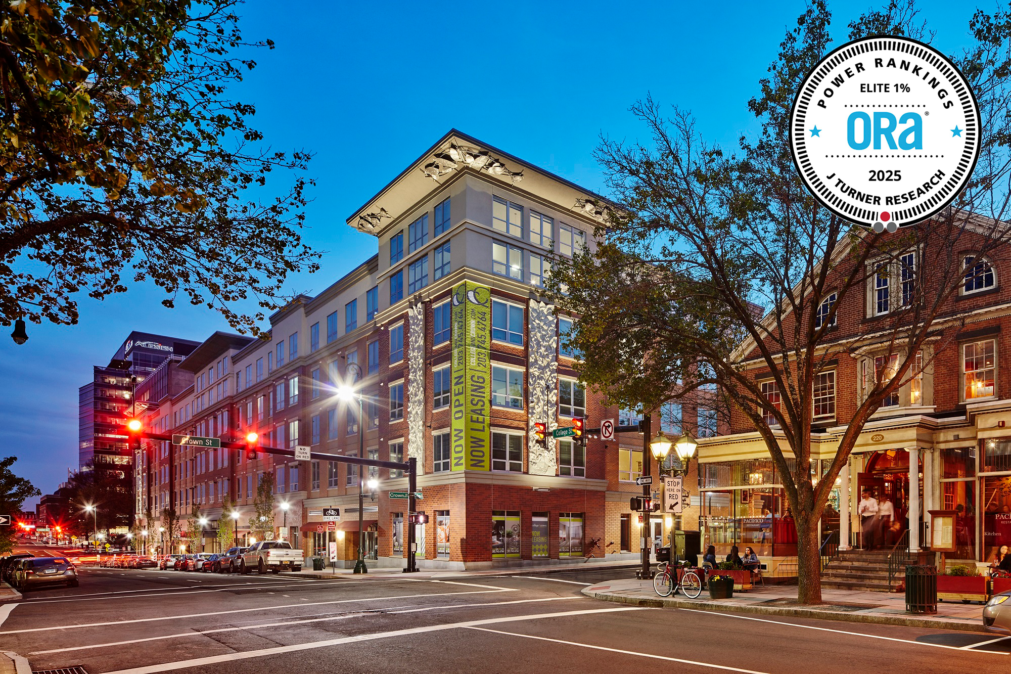 college-crown-exterior-at-dusk HH Red Stone Named a Top 10 Student Housing Company by J Turner Research; Owned Asset Recognized Among the Nation’s Top 1% of Conventional Properties