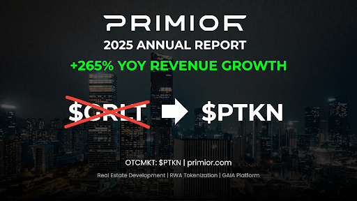 unnamed Primior Holdings Reports 265% Revenue Growth driven by RWA Platform Expansion in 2025 Annual Report